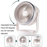 Luftzirkulationsventilator, USB-Aufladung, leiser Tischventilator – Bild 5