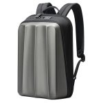 Bopai 61-122579 Hartschalen-Passwortschloss mit großer Kapazität, wasserdichter Business-Laptop-Rucksack, (Grey)