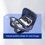 Bopai 61-122579 Hartschalen-Passwortschloss mit großer Kapazität, wasserdichter Business-Laptop-Rucksack, (Grey) – Bild 11