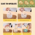 2 in 1 Tragbarer kabelloser Knoblauchzerkleinerer Eierschläger Mixer Kochmaschine – Bild 7