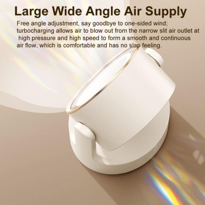 3-in-1-Multifunktions-Desktop-Ventilator mit LED-Licht-Kosmetikspiegel, USB Plug Non-Oscillating, Rechargeable Oscillating – Bild 6