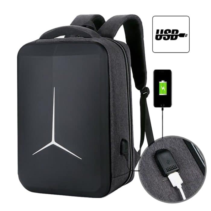 Wasserdichter Business-Laptop-Rucksack für Pendler mit großem Fassungsvermögen und USB-Anschluss, 15 inch – Bild 5