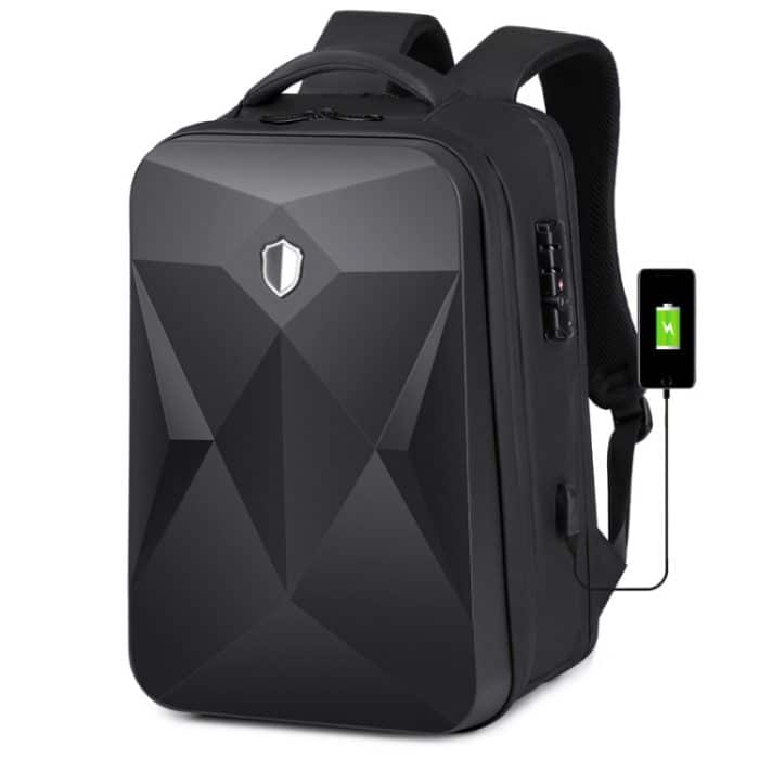 TBD0604804901A.jpg Wasserdichter Laptop-Rucksack mit Passwortsperre und großem Fassungsvermögen und USB-Anschluss, 17 inch – Bild 1