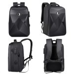 Wasserdichter Laptop-Rucksack mit Passwortsperre und großem Fassungsvermögen und USB-Anschluss, 17 inch – Bild 2