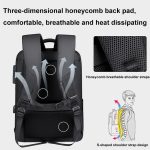 Wasserdichter Laptop-Rucksack mit Passwortsperre und großem Fassungsvermögen und USB-Anschluss, 17 inch – Bild 6