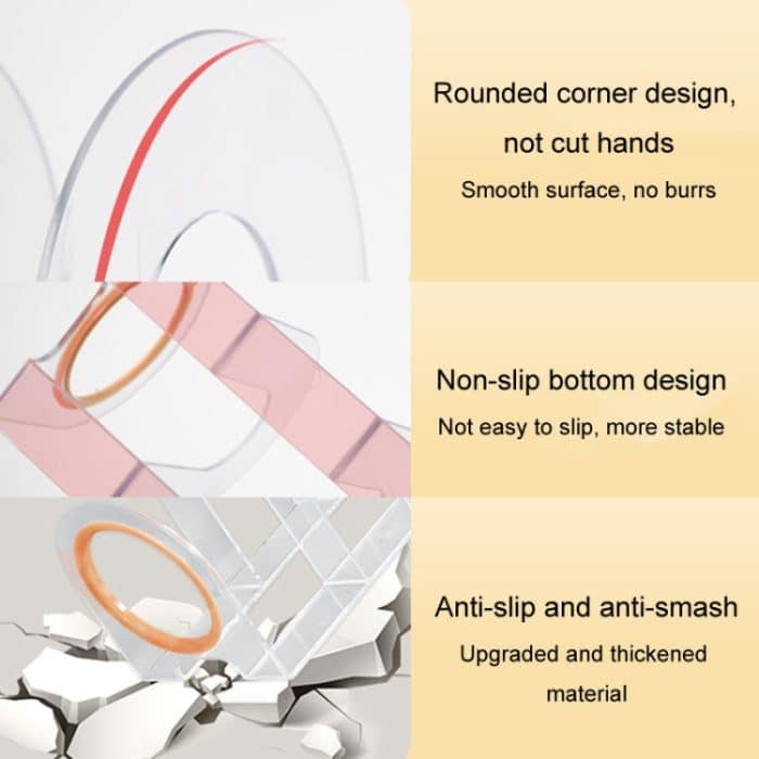 Buchständer, Desktop-Buchaufbewahrungsregal, transparenter Buchhalter für Studenten – Bild 8