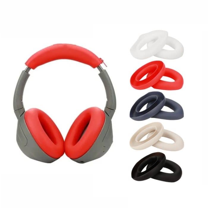 Für Sony ULT Wear WH-Ult900N Headset 1 Paar Silikon-Ohrpolster-Kissenbezug, Ear Pads Black, Ear Pads White, Ear Pads Red, Ear Pads Deep Blue, Ear Pads Beige – Bild 2