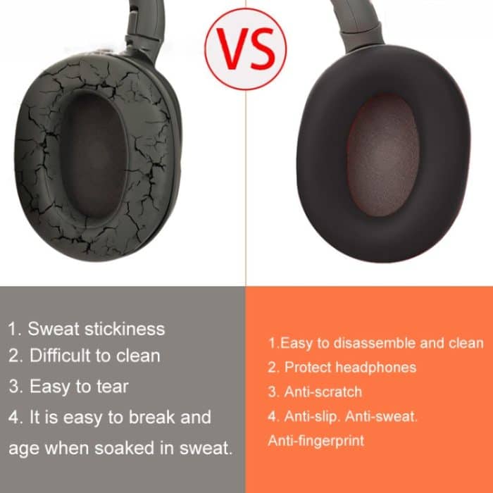 Für Sony ULT Wear WH-Ult900N Headset 1 Paar Silikon-Ohrpolster-Kissenbezug, Ear Pads Black, Ear Pads White, Ear Pads Red, Ear Pads Deep Blue, Ear Pads Beige – Bild 5