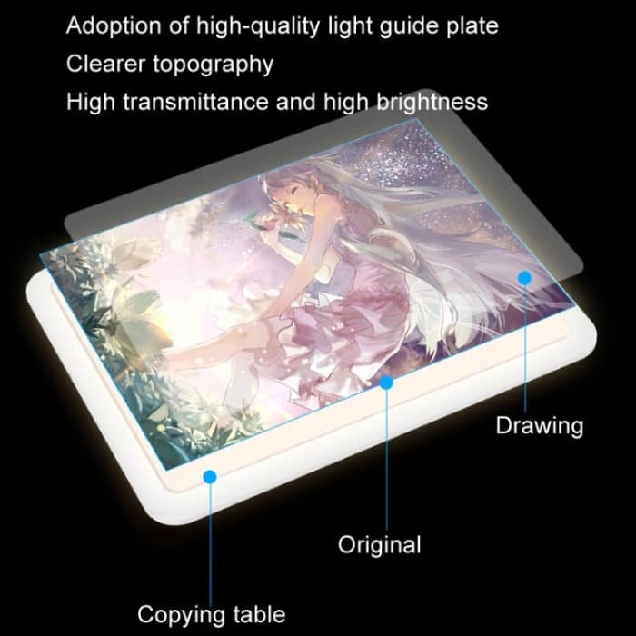 Wiederaufladbarer Kopiertisch, Kopierbrett, Übungsmalerei, LED-Schreibtisch, A4-D50, A3-D50 – Bild 4