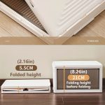 Stapelbare Aufbewahrungsbehälter aus Kunststoff mit Rädern und magnetischer Tür für Snacks, Kleidung, Küchenbedarf, Schuhe, 1-Tier, 2-Tier, 3-Tier, 4-Tier, 5-Tier, 6-Tier – Bild 3