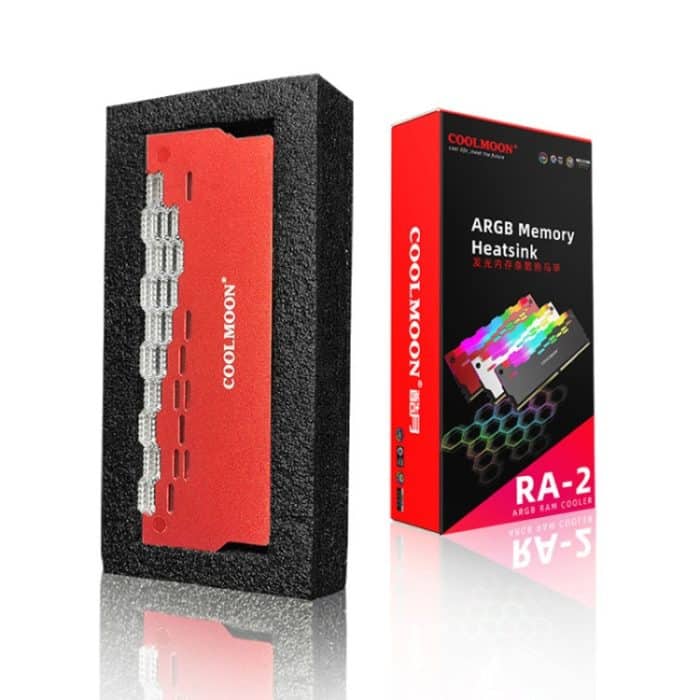 COOLMOON RA-2 Kühlkörper Kühler ARGB Bunte Blinkende Speicher Bank Kühler Für PC Desktop-Computer Zubehör – Bild 13
