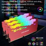 COOLMOON RA-2 Kühlkörper Kühler ARGB Bunte Blinkende Speicher Bank Kühler Für PC Desktop-Computer Zubehör – Bild 5