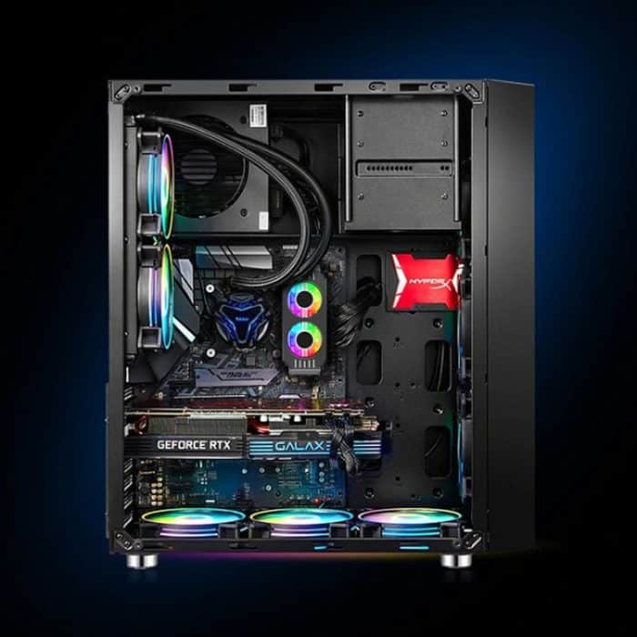 Desktop-ARGB-Speicherkühler PWM-Temperaturregelung Doppellüfter, für DDR / DDR2 / DDR3 / DDR4 / DDR5 – Bild 3