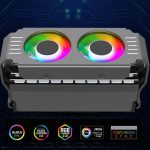 Desktop-ARGB-Speicherkühler PWM-Temperaturregelung Doppellüfter, für DDR / DDR2 / DDR3 / DDR4 / DDR5 – Bild 4