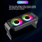 Desktop-ARGB-Speicherkühler PWM-Temperaturregelung Doppellüfter, für DDR / DDR2 / DDR3 / DDR4 / DDR5 – Bild 5