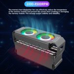 Desktop-ARGB-Speicherkühler PWM-Temperaturregelung Doppellüfter, für DDR / DDR2 / DDR3 / DDR4 / DDR5 – Bild 6