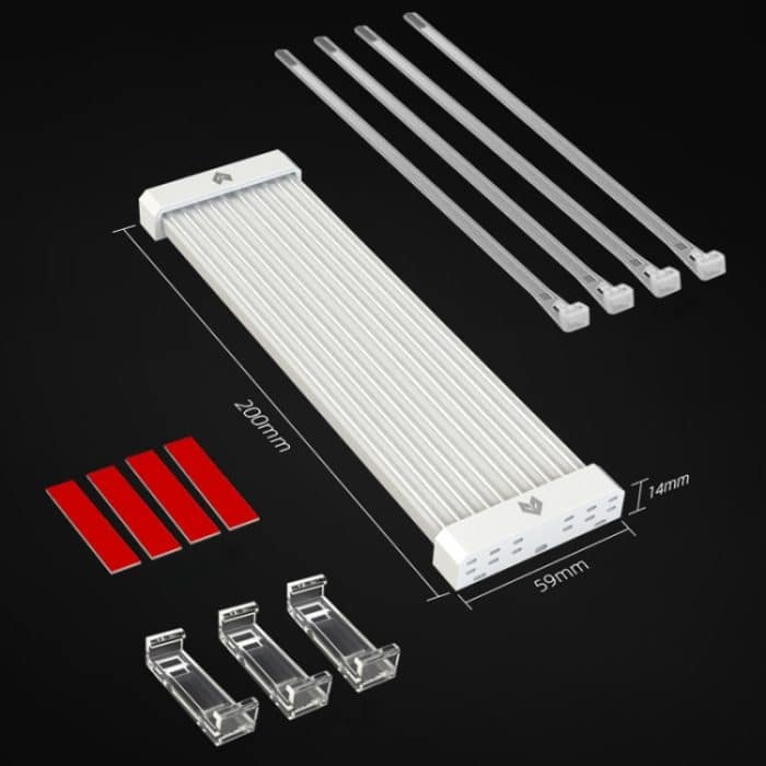 AOSOR Al200 Neon-Kabel, Computer-Motherboard, Grafikkarte, Leuchttafel, Netzteil, Leitung, Dekoration, AL200 – Bild 10
