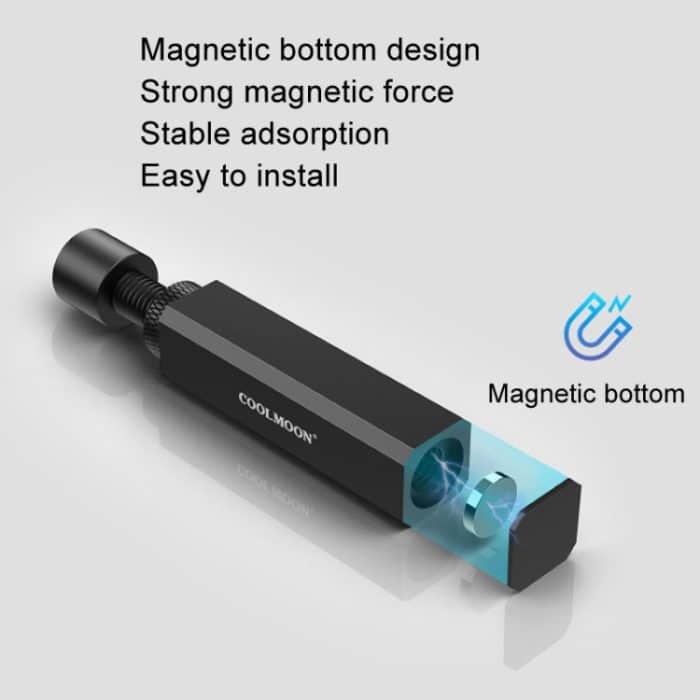 COOLMOON Grafikkartenständer für Desktop-Computer, Grafikkarte, vertikale obere Stützhalterung, Schraube, Teleskop-Stützstangen, 2.8-5cm (Black), 2.8-5cm (Silver), 5-8cm (Black), 5-8cm (Silver), 7.5-12cm (Black), 7.5-12cm (Silver) – Bild 6