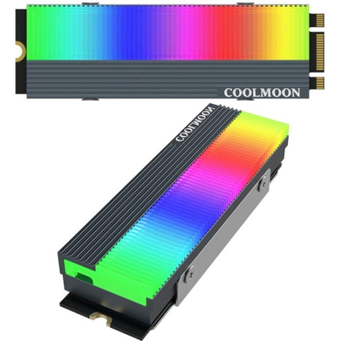 COOLMOON CM-M2A M.2 2280 Solid State Drive Kühler 5V ARGB Festplattenkühlkörper, CM-M2A – Bild 9
