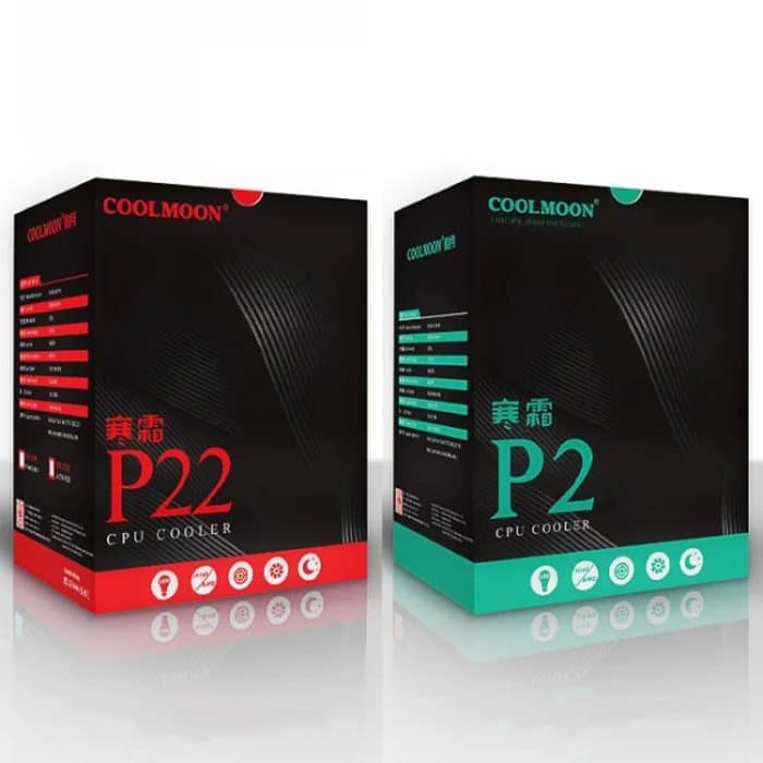 COOLMOON Frost Doppel-Kupferrohr-CPU-Lüfter, beleuchteter, leiser, luftgekühlter AMD-Kühler für Desktop-PCs, P2 Magic Moon Edition Single Fan, P22 Magic Moon Edition Double Fan, P2 Streamline Edition Single Fan, P22 Streamline Edition Double Fan – Bild 12