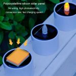 Solar-Kerzenlichter für den Außenbereich, wasserdicht, Hoflicht, Gartendekoration, Ambiente-Lampe, Candle Model (Yellow Flash), Candle Model (Warm White) – Bild 3