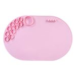 59 x 40 cm, ovale Malunterlage aus Silikon, Kunstmatte zum Zeichnen von Ton, Oval Pink, Oval Blue, Oval Color