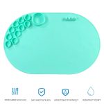 59 x 40 cm, ovale Malunterlage aus Silikon, Kunstmatte zum Zeichnen von Ton, Oval Pink, Oval Blue, Oval Color – Bild 4