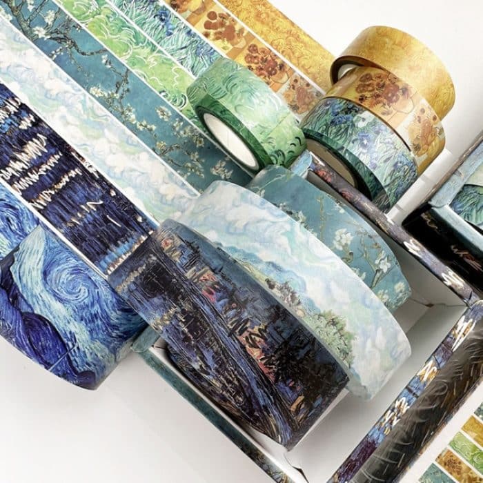 8 Rollen/Box, transparentes PET-Klebeband-Set im antiken Stil für Journaling, 3 cm x 2 + 2 cm x 2 + 1,5 cm x 4 – Bild 3