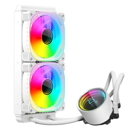 COOLMOON CM-YM-240T Digital ARGB Lens Edition Integrierte Wasserkühlung CPU-Kühler Temperaturanzeige CPU-Lüfter, CM-YM-240T
