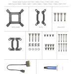 COOLMOON CM-YM-240T Digital ARGB Lens Edition Integrierte Wasserkühlung CPU-Kühler Temperaturanzeige CPU-Lüfter, CM-YM-240T – Bild 12