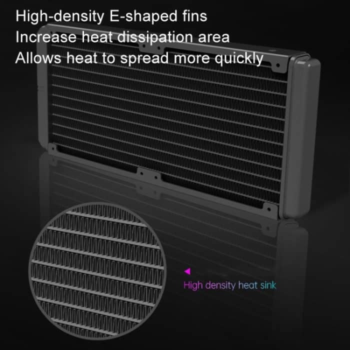 COOLMOON CM-YM-240T Digital ARGB Lens Edition Integrierte Wasserkühlung CPU-Kühler Temperaturanzeige CPU-Lüfter, CM-YM-240T – Bild 9