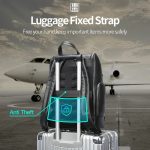 Bopai 61-122431 Wasserdichter Business-Laptop-Rucksack aus erstklassigem Rindsleder mit großem Fassungsvermögen, 61-122431 – Bild 7