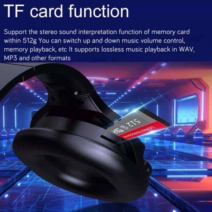 Bluetooth-Kopfhörer aus Bambusholz mit integrierter Soundkarte, TF-Karte/FM/AUX-Unterstützung – Bild 7