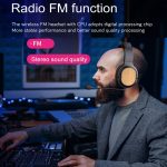 Bluetooth-Kopfhörer aus Bambusholz mit integrierter Soundkarte, TF-Karte/FM/AUX-Unterstützung – Bild 8