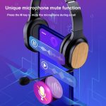 Bluetooth-Kopfhörer aus Bambusholz mit integrierter Soundkarte, TF-Karte/FM/AUX-Unterstützung – Bild 10