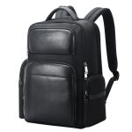 Bopai 61-125031 Erstschichtiger Business-Laptop-Rucksack aus Rindsleder mit großem Fassungsvermögen und USB+Typ-C-Anschluss, 61-125031
