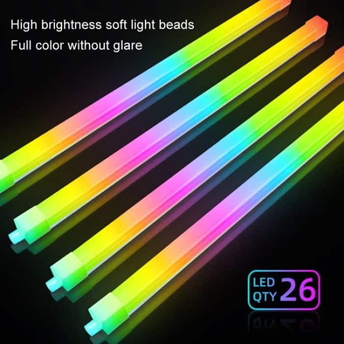 Panorama Glow ARGB Lichtleiste Desktop-Computergehäuse Innendekoratives Umgebungslicht, F300 Square – Bild 3