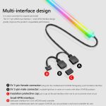 Panorama Glow ARGB Lichtleiste Desktop-Computergehäuse Innendekoratives Umgebungslicht, F300 Square – Bild 8