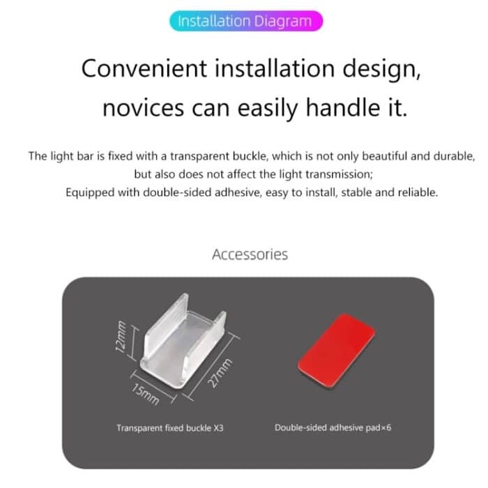 Panorama Glow ARGB Lichtleiste Desktop-Computergehäuse Innendekoratives Umgebungslicht, F300 Square – Bild 10