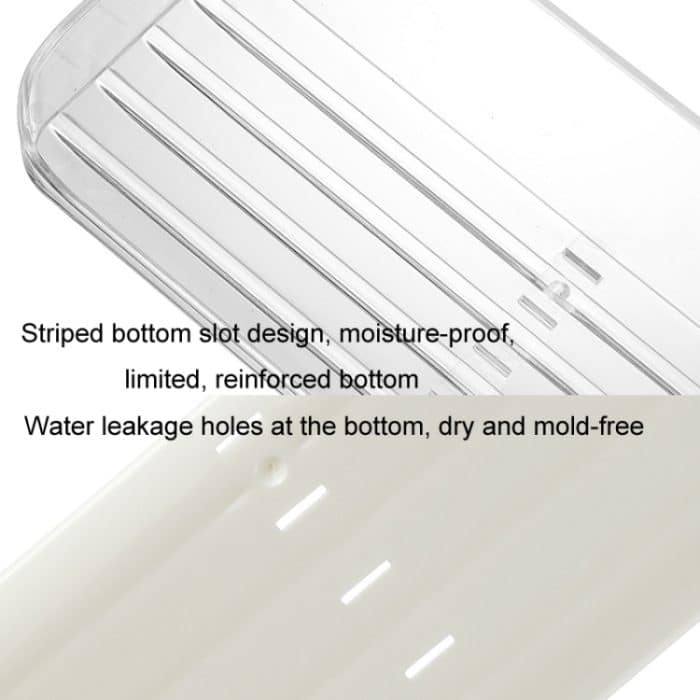 An der Wand montiertes, stanzfreies Nachttisch-Brillen-Aufbewahrungsbox-Badezimmer-Toilettenartikel-Abflussregal – Bild 3