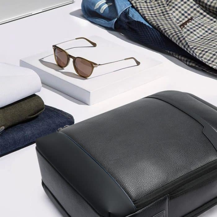 Bopai 61-122391 Großraum-Business-Laptop-Rucksack aus Rindsleder erster Schicht mit USB+Typ-C-Anschluss, 61-122391 – Bild 11