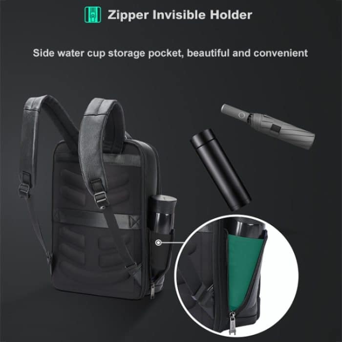 Bopai 61-122391 Großraum-Business-Laptop-Rucksack aus Rindsleder erster Schicht mit USB+Typ-C-Anschluss, 61-122391 – Bild 7
