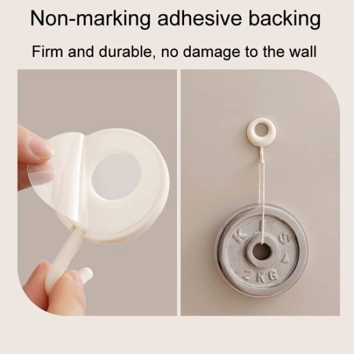 4 teile/satz Haushalt Wand Hängen Haken Schlafsaal Nicht-Markierung Punch-Freies Klebe Haken – Bild 4