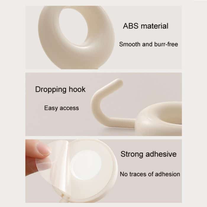 4 teile/satz Haushalt Wand Hängen Haken Schlafsaal Nicht-Markierung Punch-Freies Klebe Haken – Bild 7