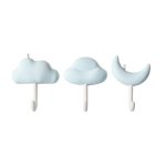 3 teile/satz Haushalt Wand Hängen Haken Schlafsaal Nicht-Markierung Punch-Freies Klebe Haken