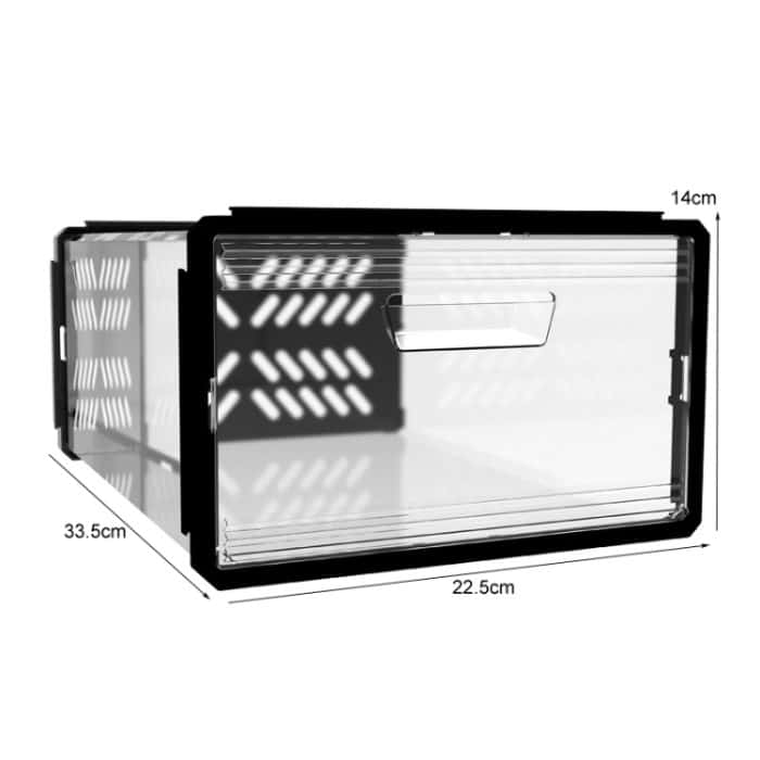 Schubladentyp Kunststoff-Schuhkarton Staubdichte Klappe Klappbare transparente Aufbewahrungsbox – Bild 2