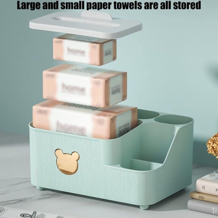 Zeichenpapier Desktop-Organizer Couchtisch Multifunktionale Fernbedienung Aufbewahrungsbox, White Small, Pink Small, Green Small, White Large, Pink Large, Green Large – Bild 4