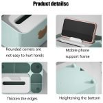 Zeichenpapier Desktop-Organizer Couchtisch Multifunktionale Fernbedienung Aufbewahrungsbox, White Small, Pink Small, Green Small, White Large, Pink Large, Green Large – Bild 6