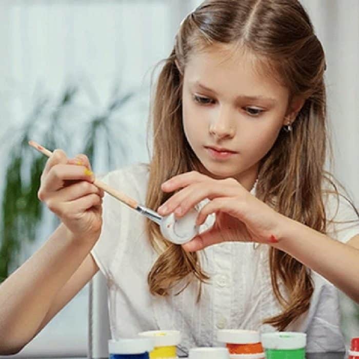 50x40cm Silikon-Malpad mit Farbhalter, Kunstmatte zum Zeichnen von Ton – Bild 5