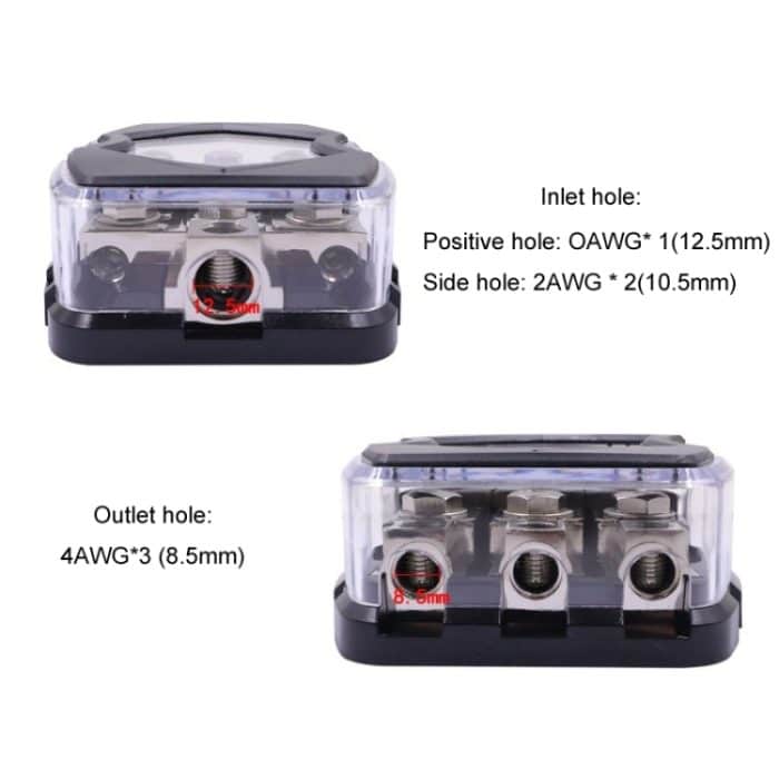 Ein bis drei Auto-Audio-Stromsicherungshalter Sicherungsanschlusskasten – Bild 5